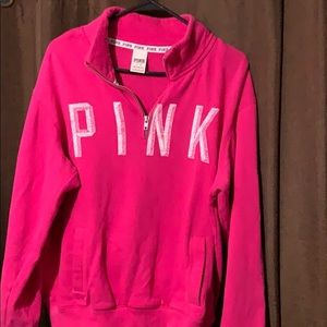 Half zip PINK sweatershirt